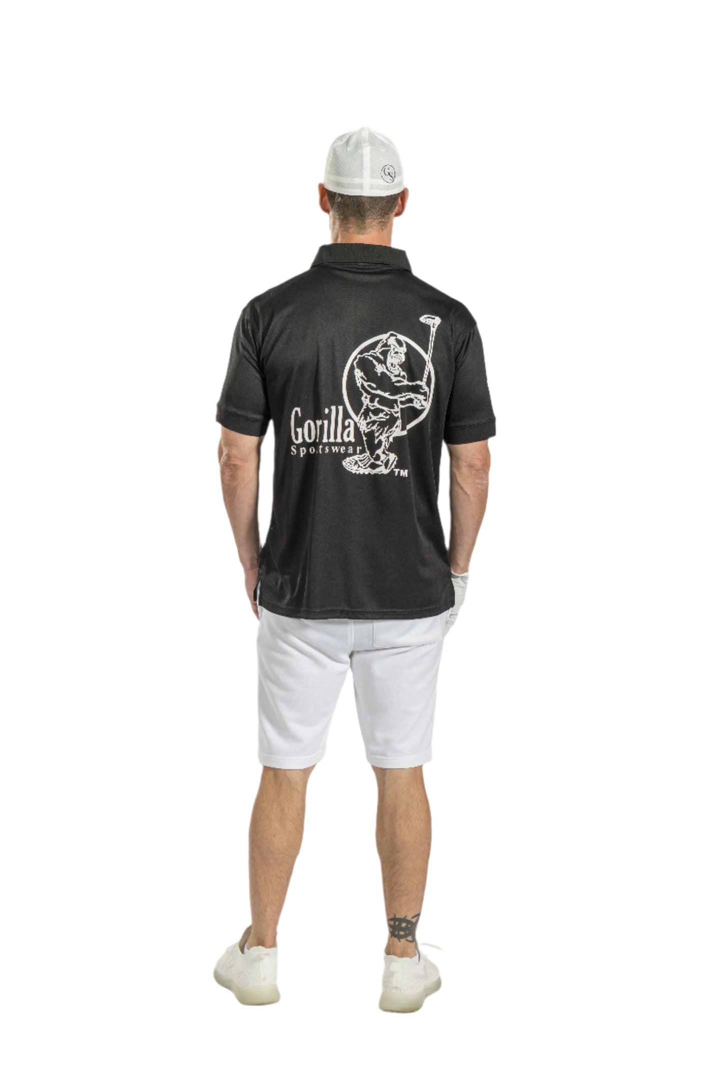 Mens & Womens Unisex Lightweight Black Golf Shirt