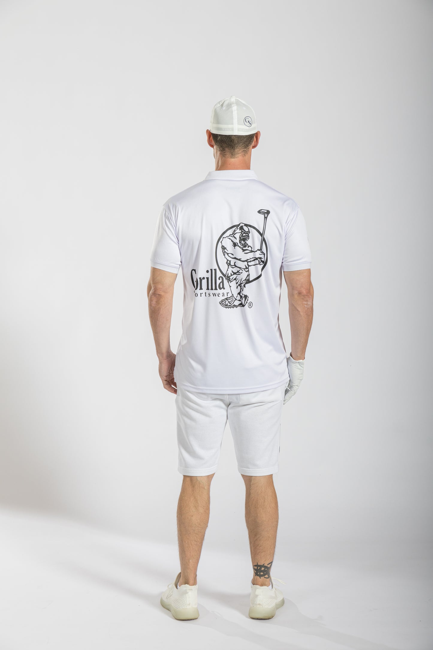 Mens & Womens Unisex Lightweight White Golf Shirt
