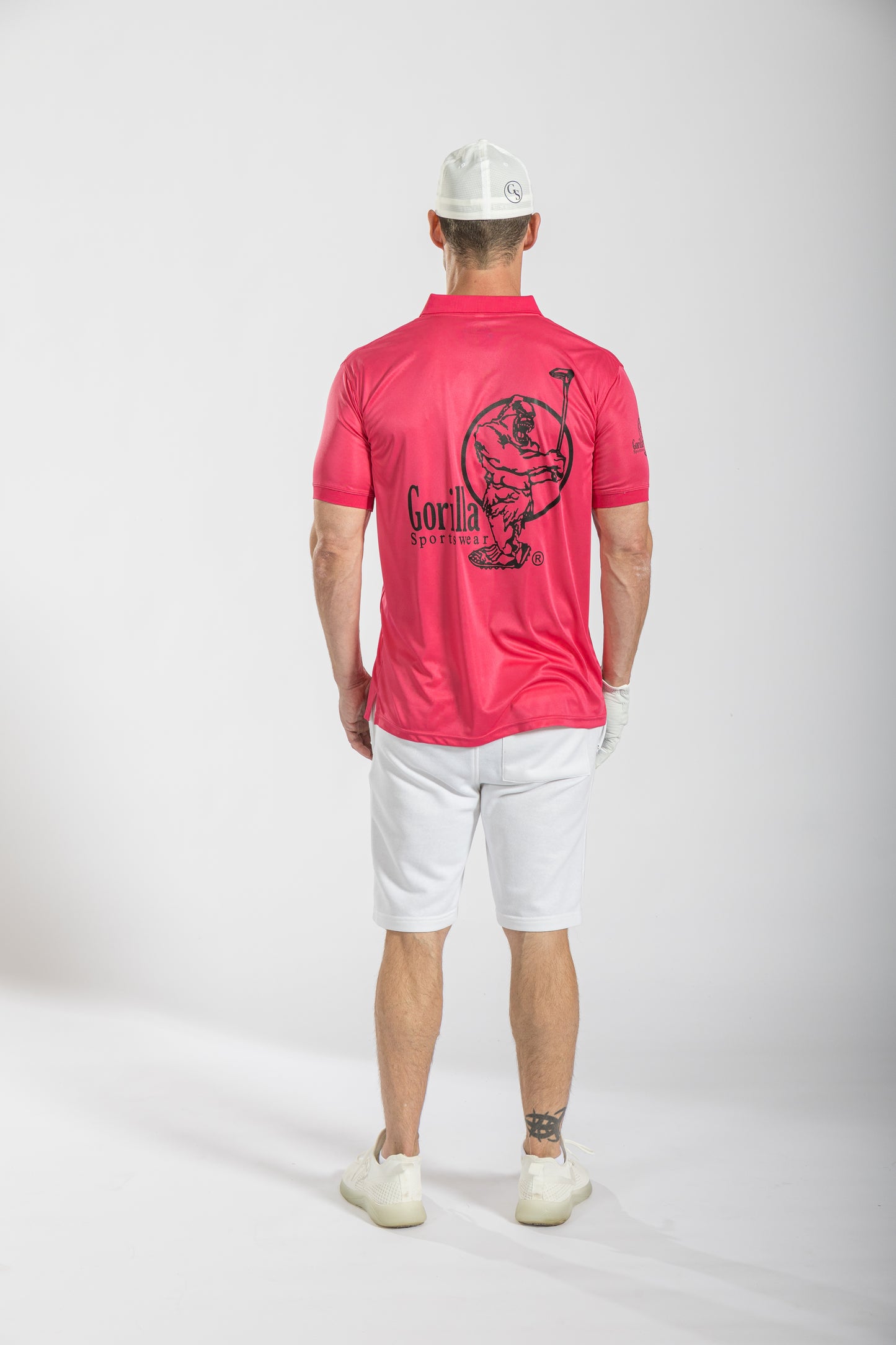 Mens & Womens Unisex Lightweight Pink Golf Shirt