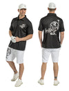 Mens & Womens Unisex Lightweight Black Golf Shirt
