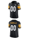 Gorilla Sportswear Black and Yellow Football Jersey