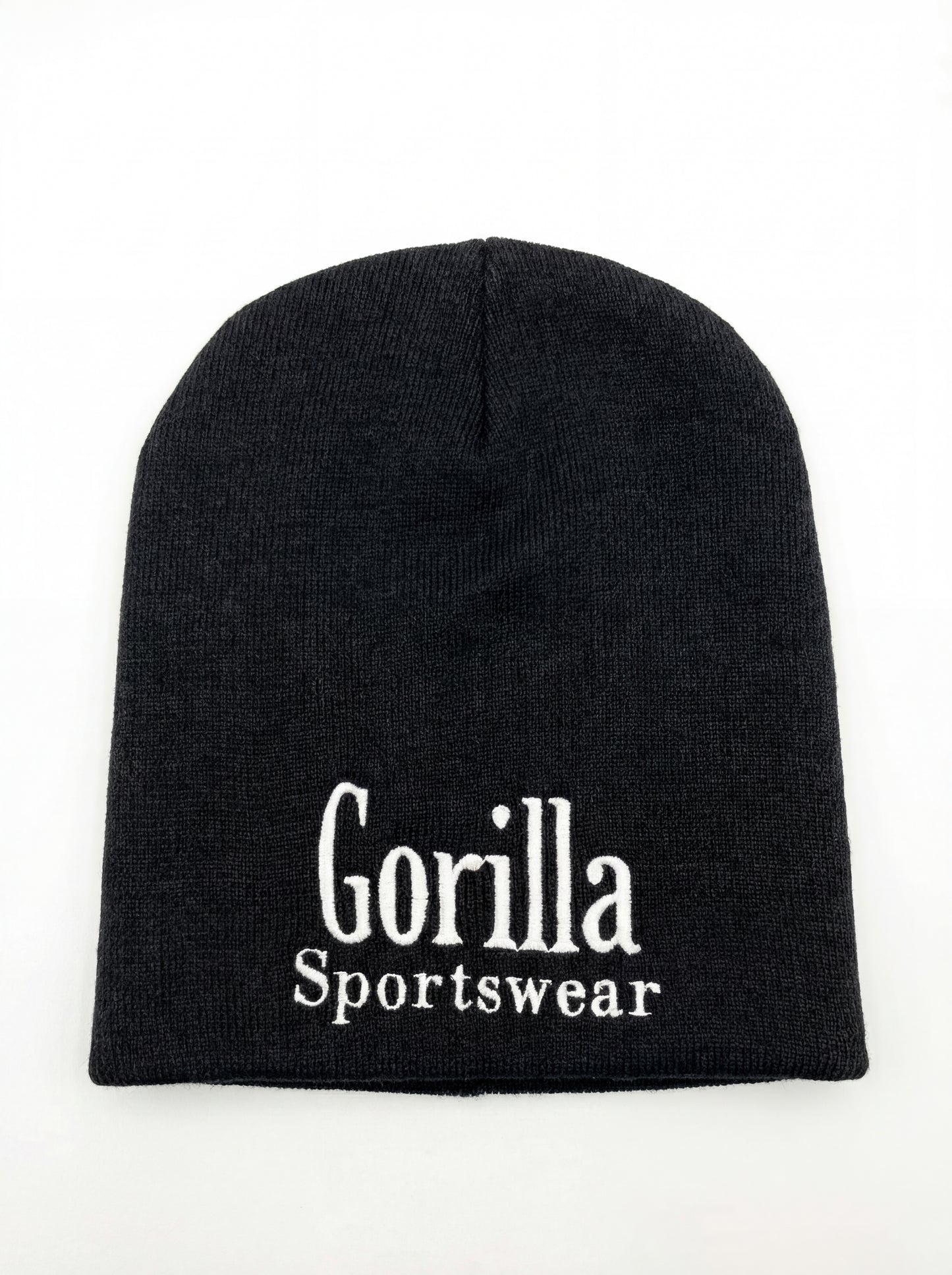 Gorilla Sportswear Unisex Black Beanie Hat – Premium Knit Winter Cap for Men & Women