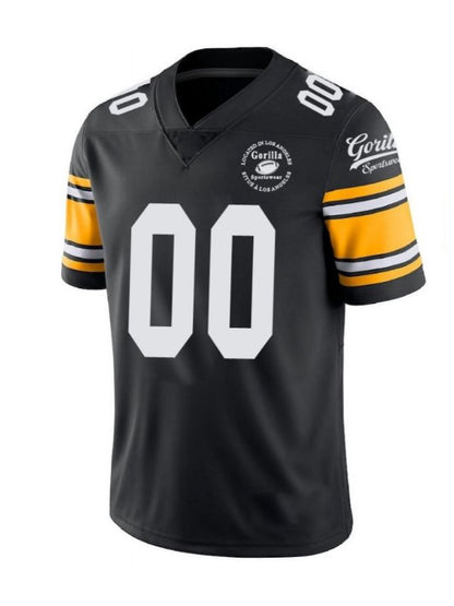 Gorilla Sportswear Black and Yellow Football Jersey