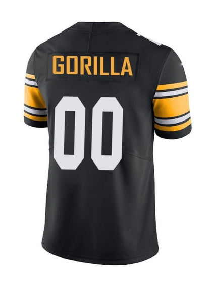 Gorilla Sportswear Black and Yellow Football Jersey