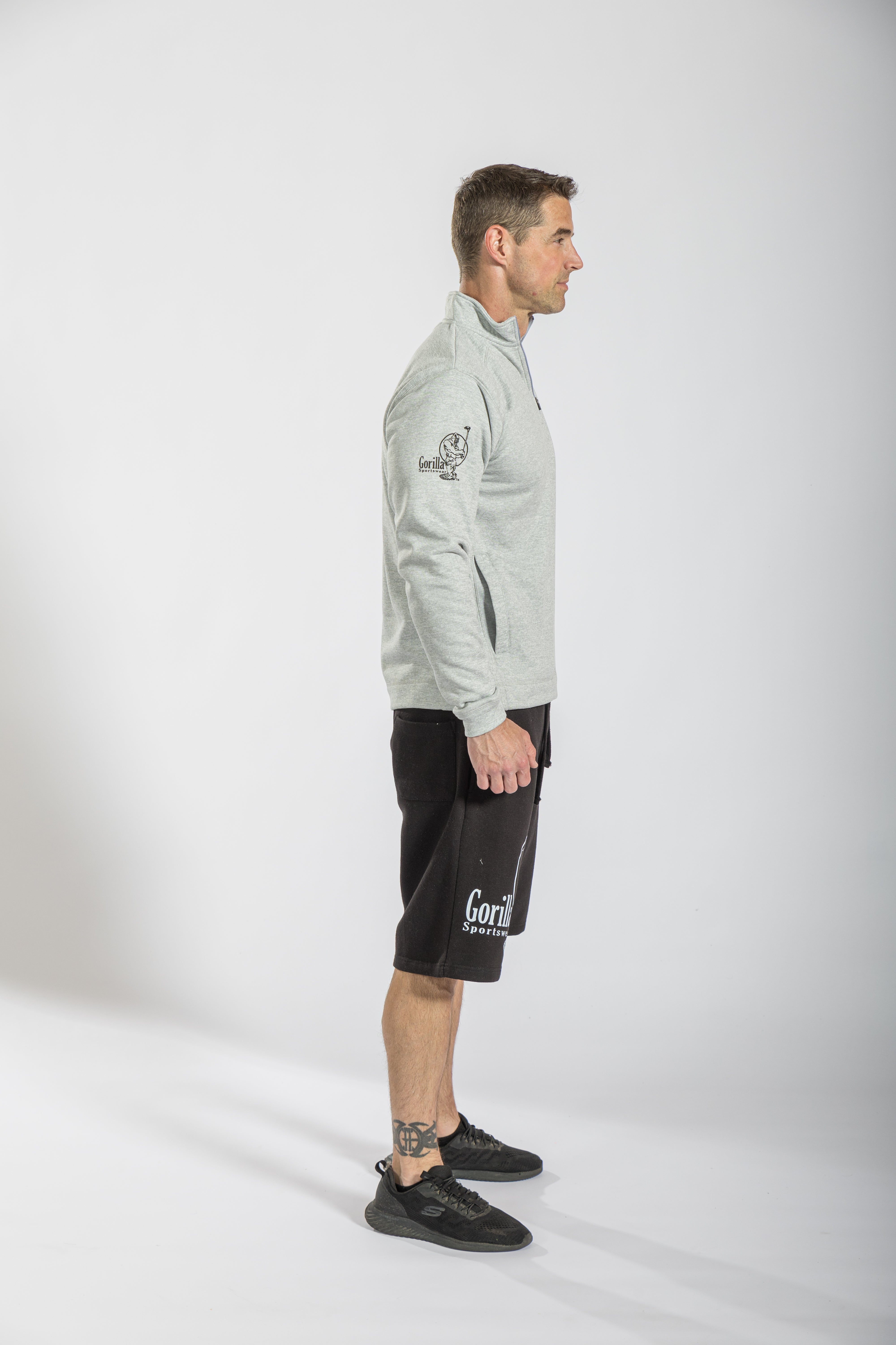 Birdie Breeze: Quarter Zip & Shorts Ensemble