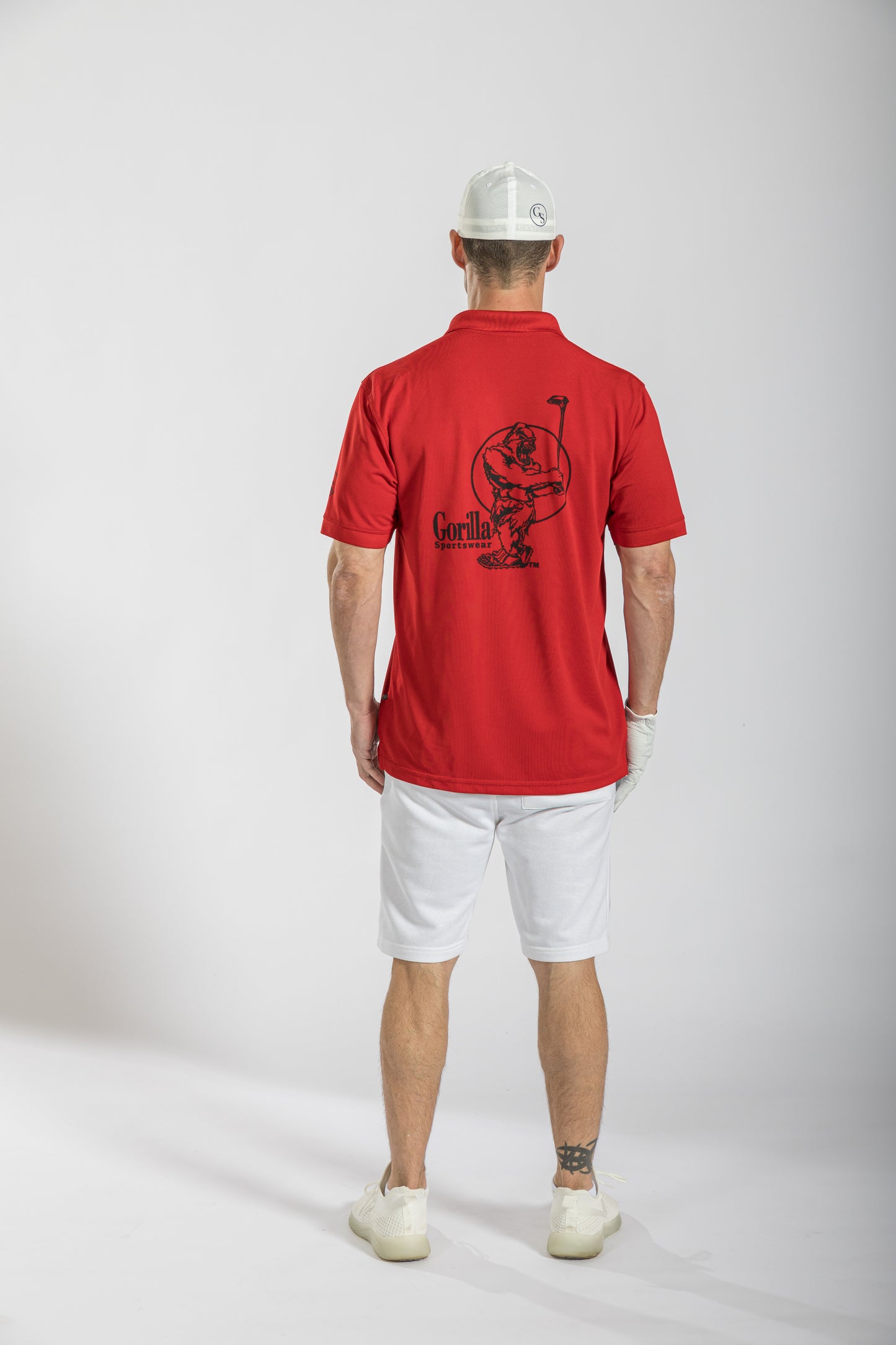 Mens & Womens Unisex Lightweight Red Golf Shirt