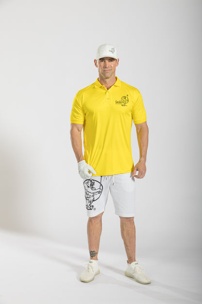 Mens & Womens Unisex Lightweight Yellow Golf Shirt