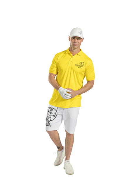Mens & Womens Unisex Lightweight Yellow Golf Shirt