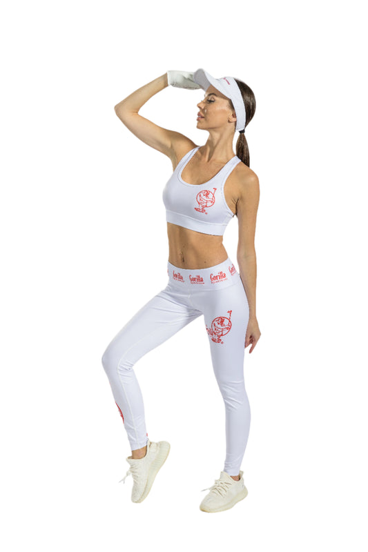 Womens White Sports Bra