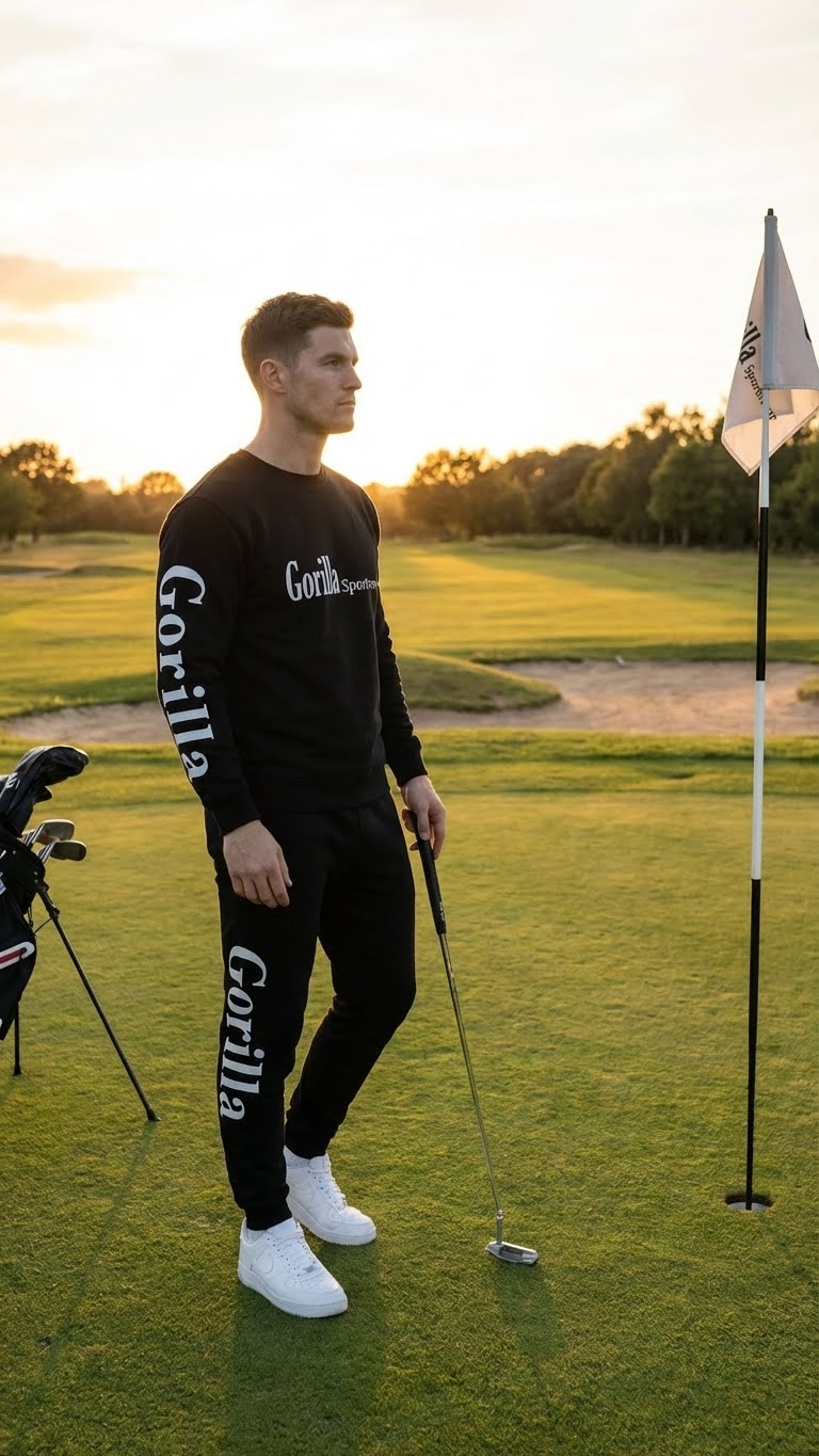 Men & Women Unisex Black Sweatsuit Athleisure Sportswear Set for Comfort and Everyday Wear