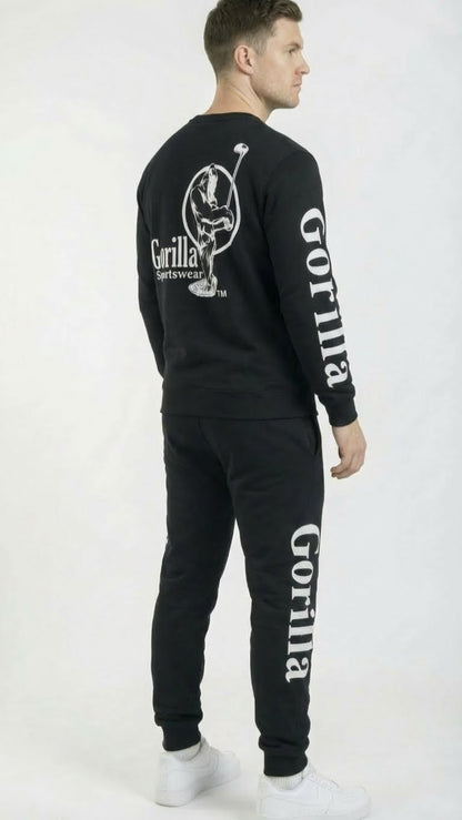 Men & Women Unisex Black Sweatsuit Athleisure Sportswear Set for Comfort and Everyday Wear