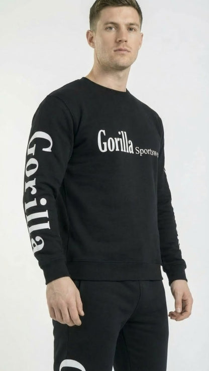 Men & Women Unisex Black Sweatsuit Athleisure Sportswear Set for Comfort and Everyday Wear