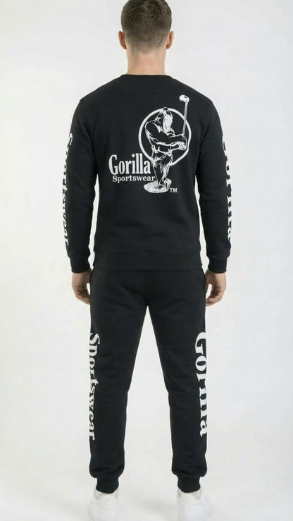Men & Women Unisex Black Sweatsuit Athleisure Sportswear Set for Comfort and Everyday Wear