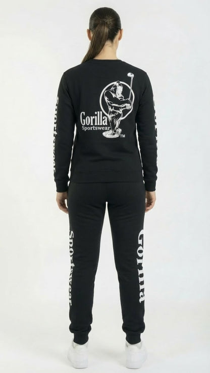 Men and Womens Unisex Black Sweatsuit Athleisure Sportswear
