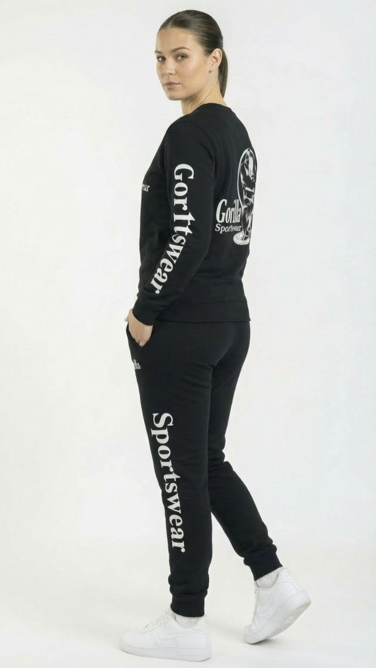 Men and Womens Unisex Black Sweatsuit Athleisure Sportswear