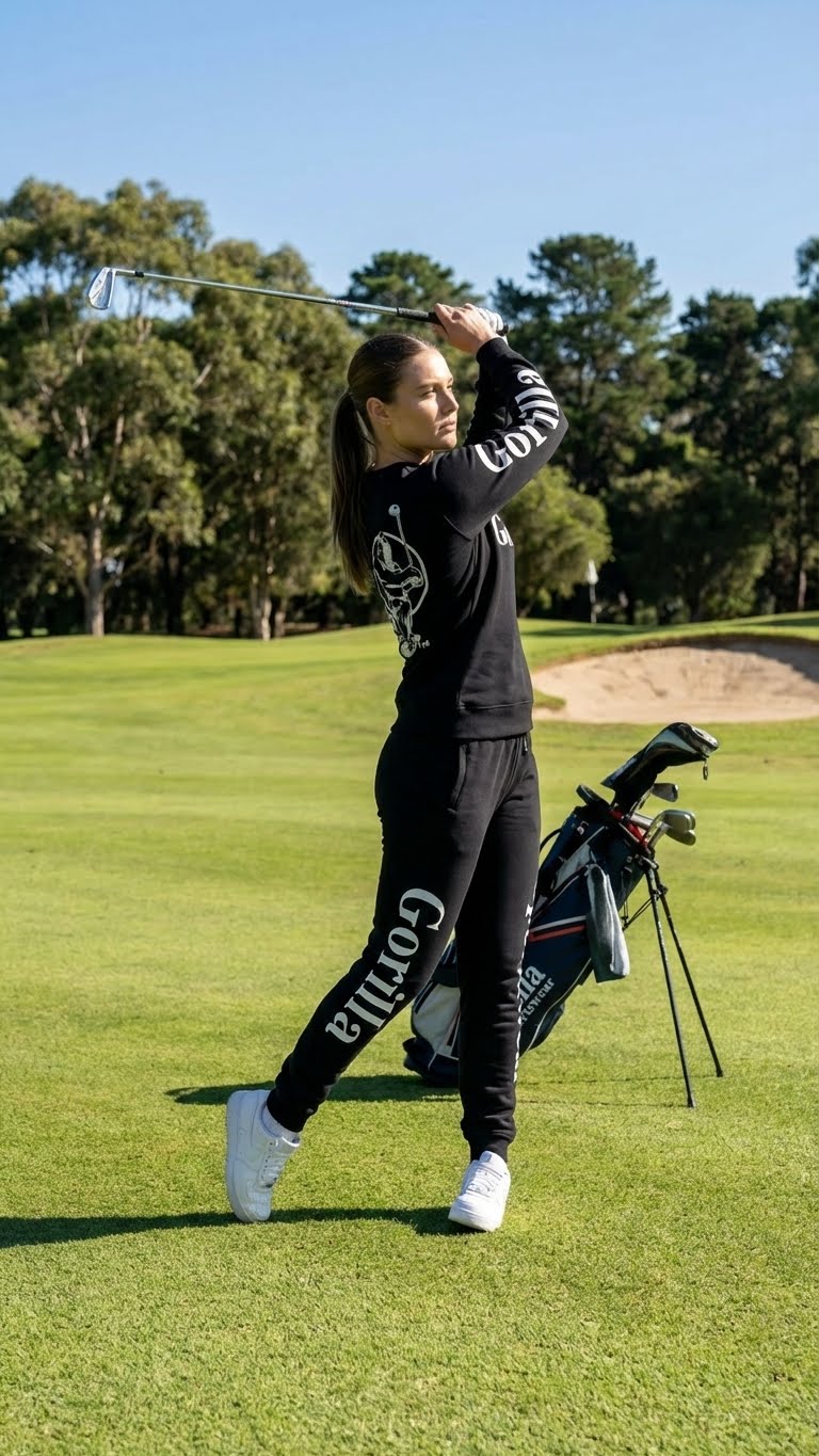 Men and Womens Unisex Black Sweatsuit Athleisure Sportswear