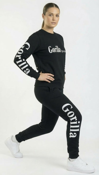 Men and Womens Unisex Black Sweatsuit Athleisure Sportswear