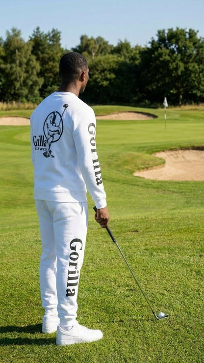 Men and Women Unisex White Sweatsuit Sportswear Set for Comfort and Everyday Wear