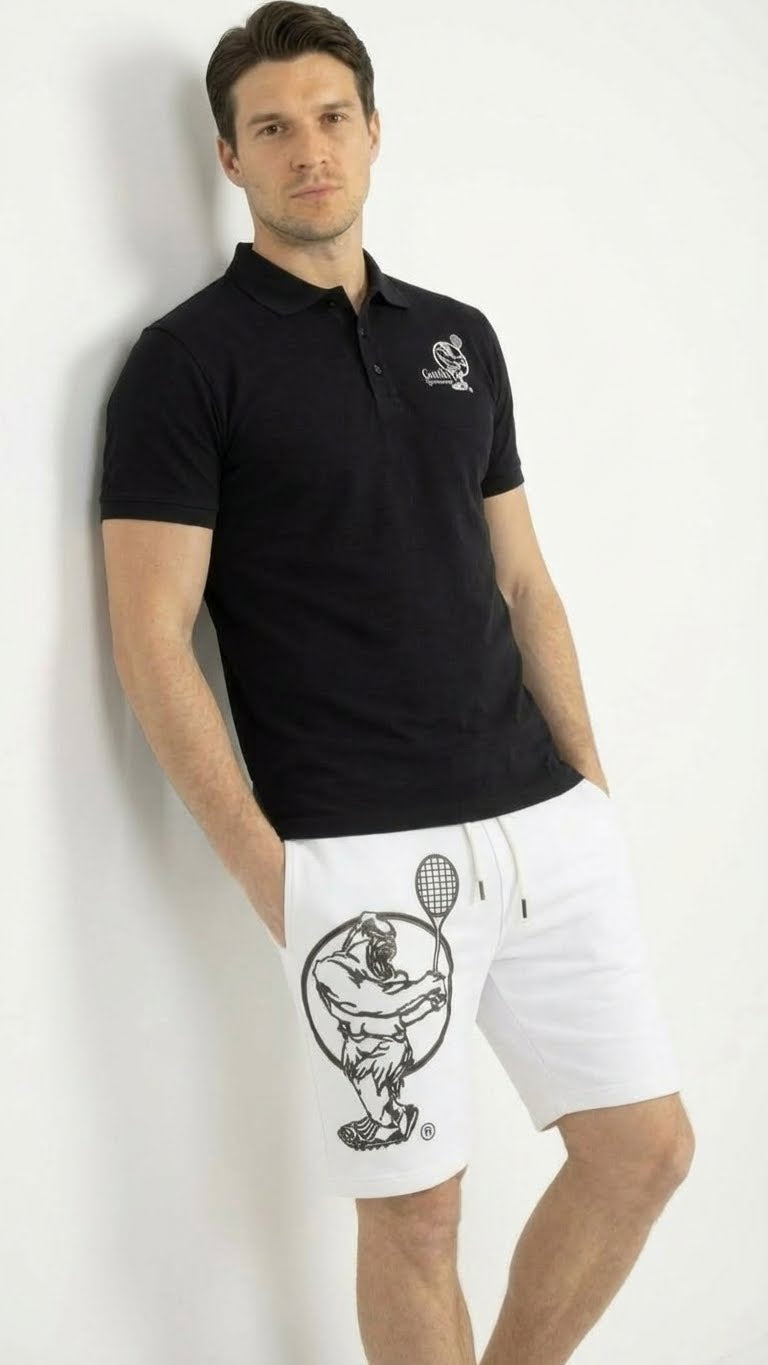 Men & Women Unisex Lightweight Black Tennis Shirt for Performance and Comfort