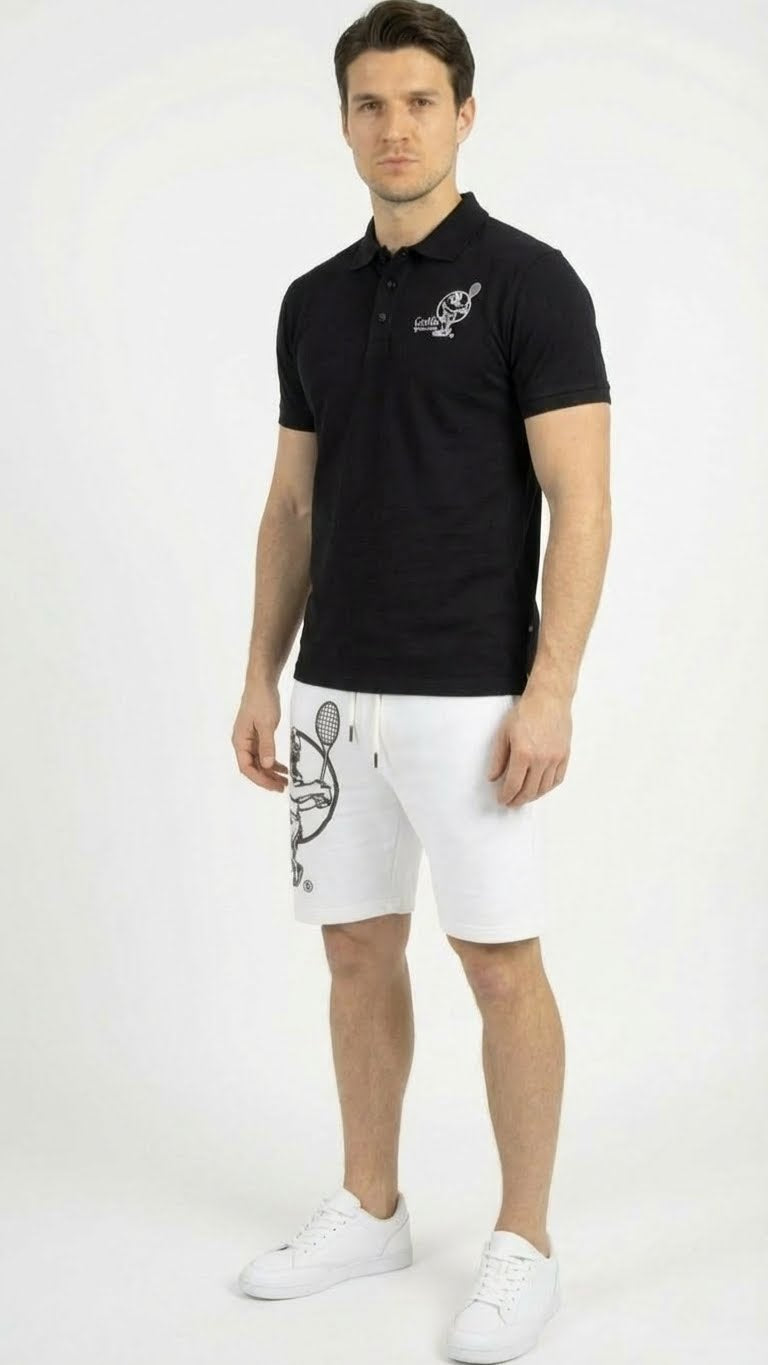 Men & Women Unisex Lightweight Black Tennis Shirt for Performance and Comfort