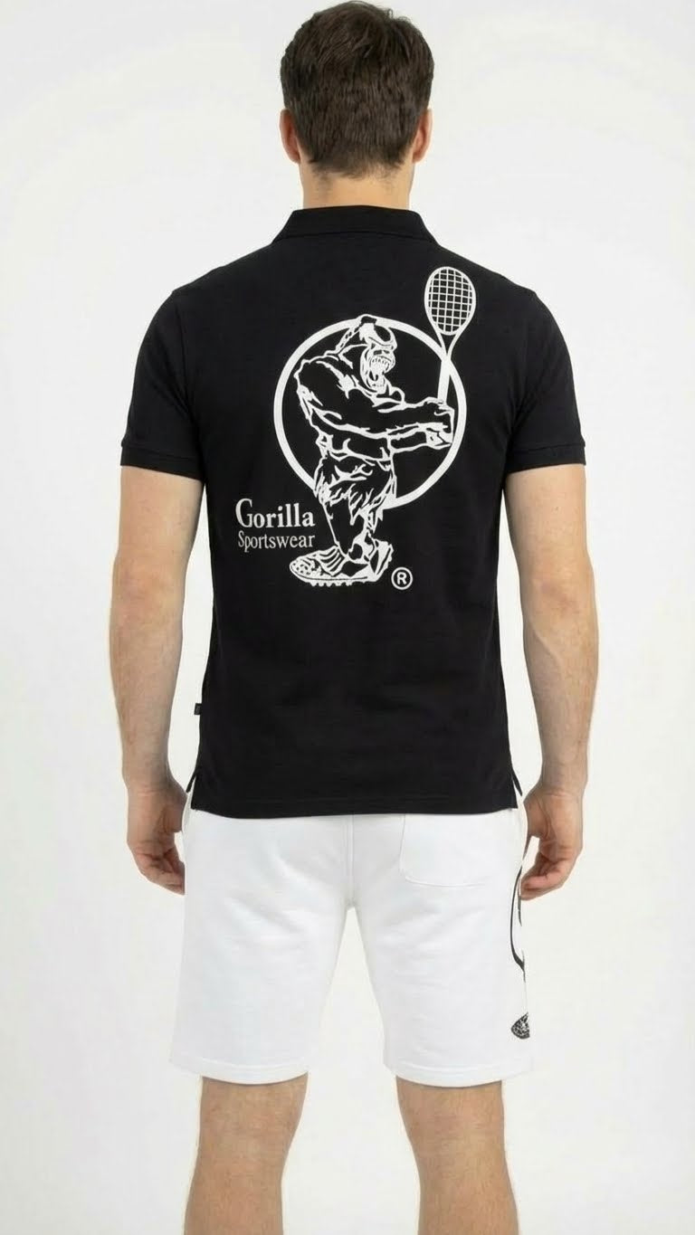 Men & Women Unisex Lightweight Black Tennis Shirt for Performance and Comfort
