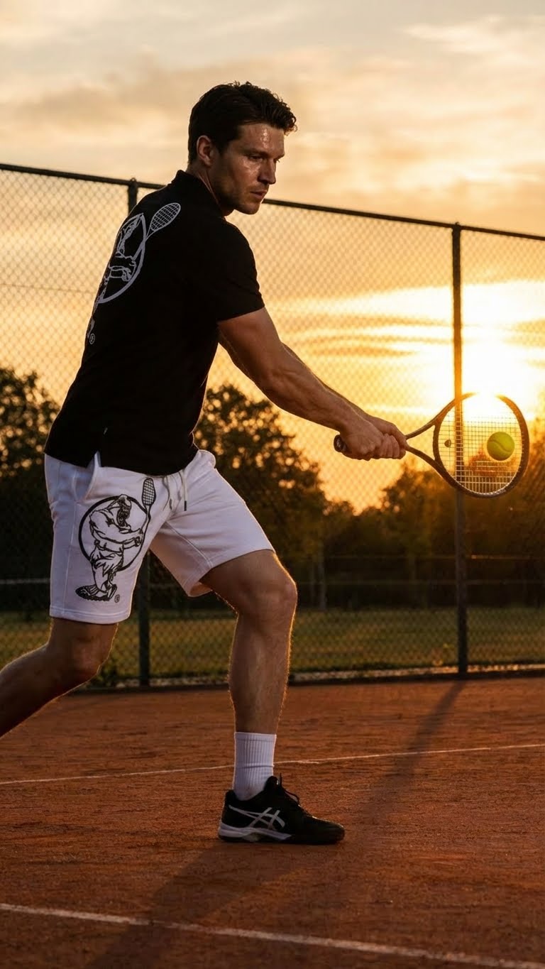 Men & Women Unisex Lightweight Black Tennis Shirt for Performance and Comfort