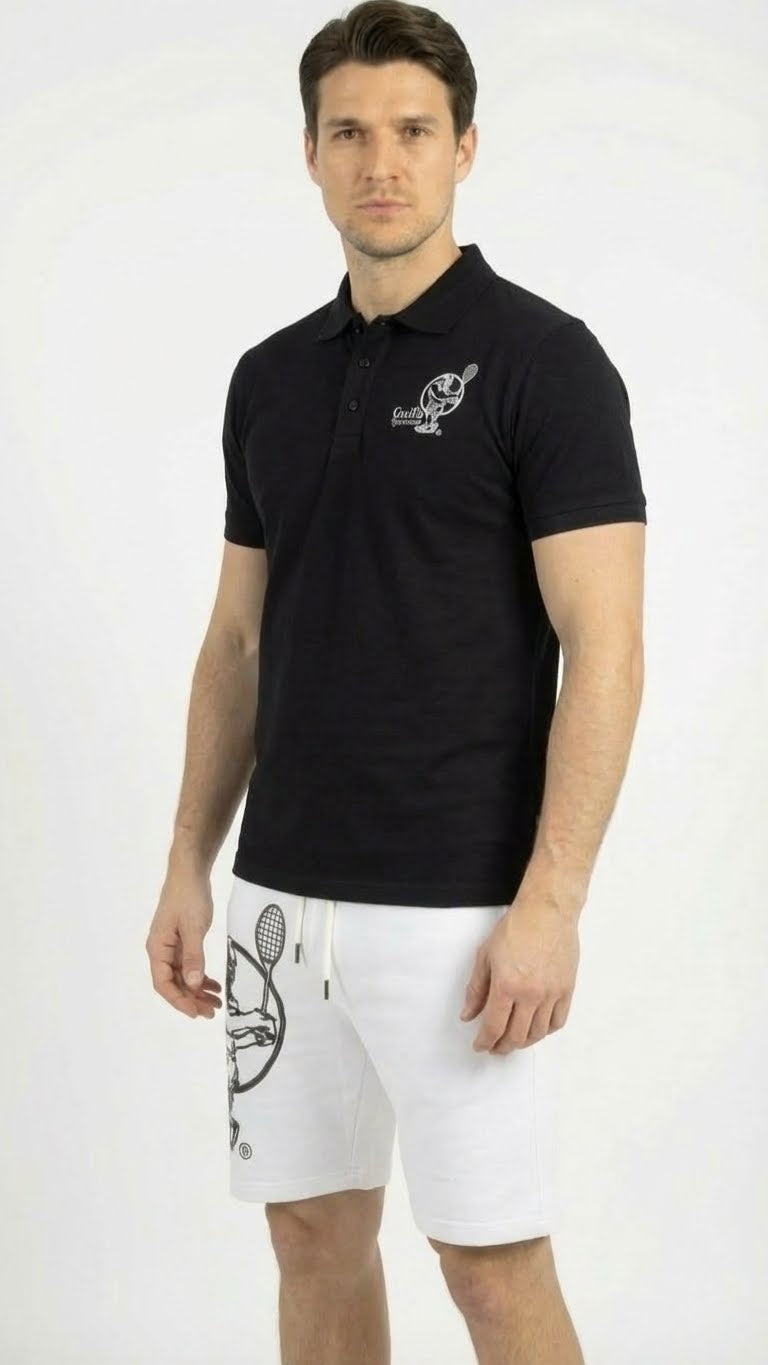 Men & Women Unisex Lightweight Black Tennis Shirt for Performance and Comfort