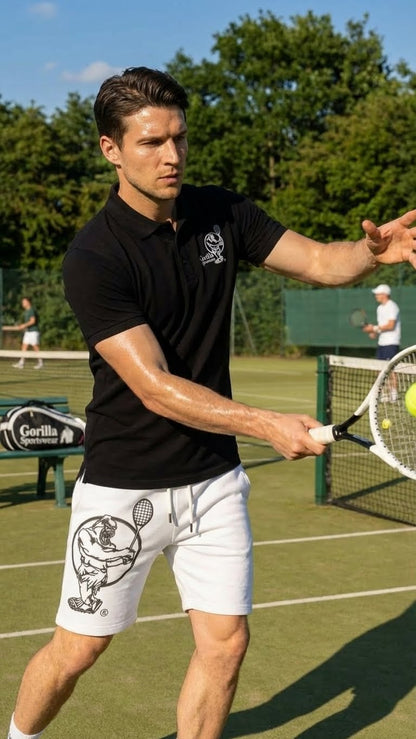 Men & Women Unisex Lightweight Black Tennis Shirt for Performance and Comfort