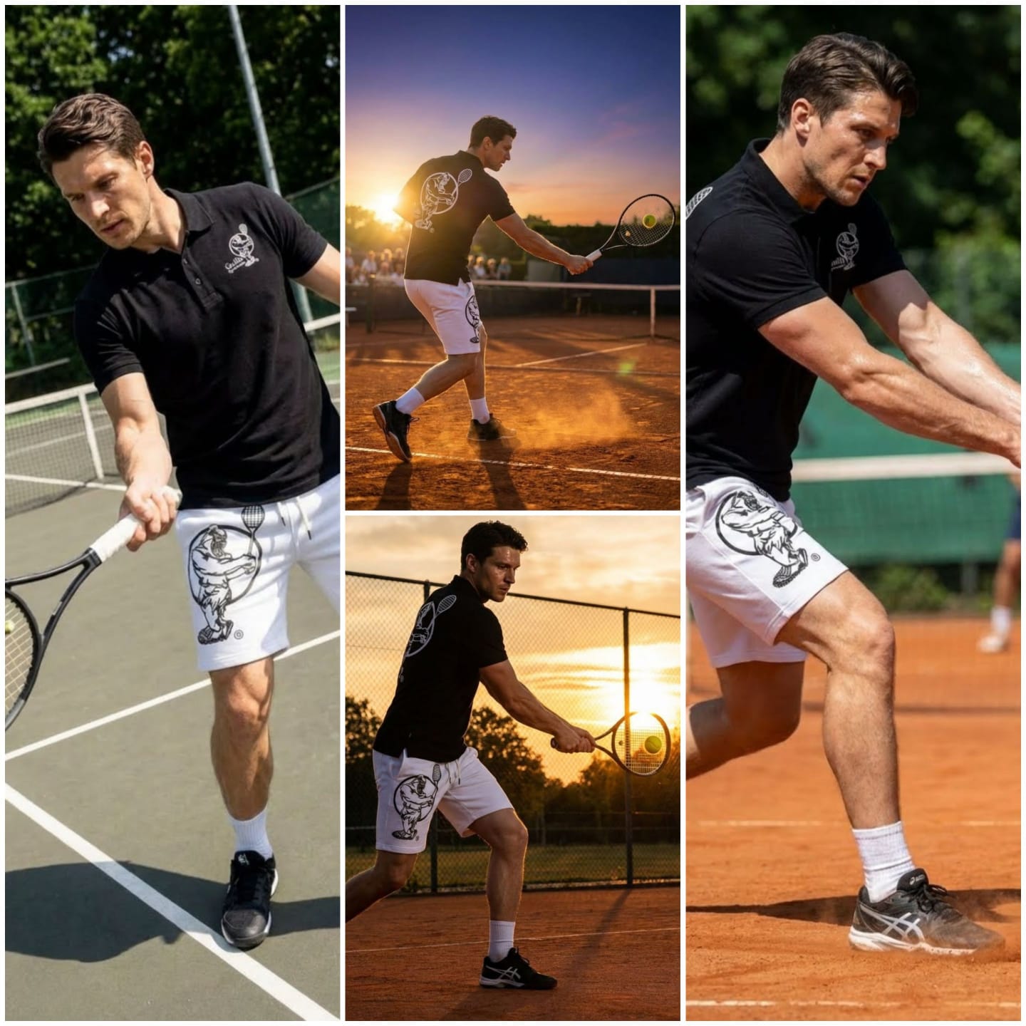 Men & Women Unisex Lightweight Black Tennis Shirt for Performance and Comfort