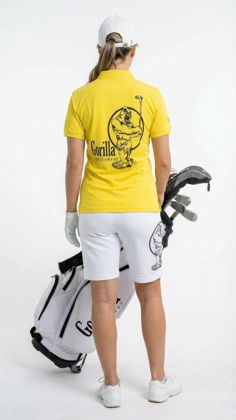 Men & Women Unisex Lightweight Yellow Golf Shirt for Breathable Comfort and Performance