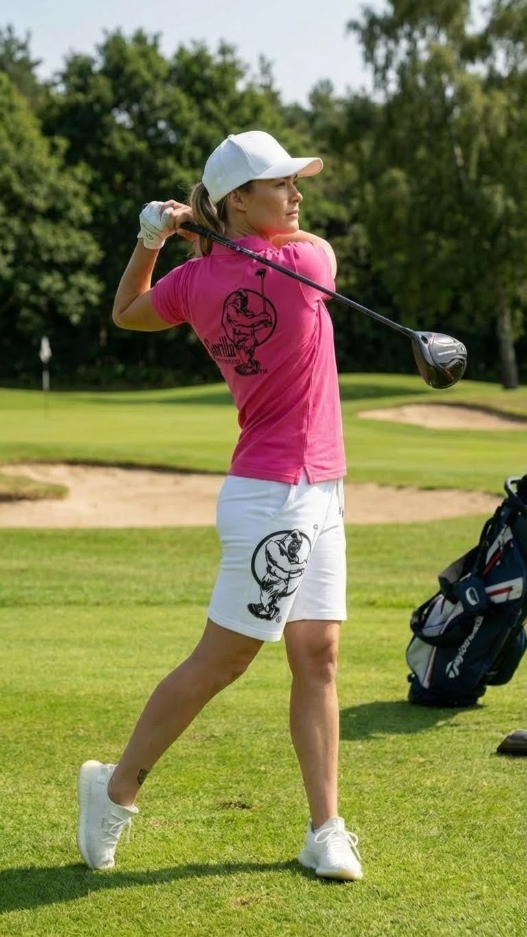 Men & Women Unisex Lightweight Pink Golf Shirt for Breathable Comfort and Performance