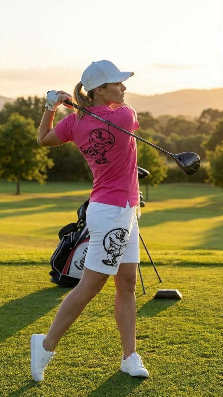 Men & Women Unisex Lightweight Pink Golf Shirt for Breathable Comfort and Performance