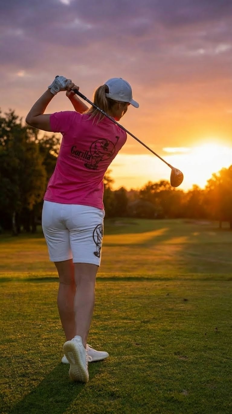 Men & Women Unisex Lightweight Pink Golf Shirt for Breathable Comfort and Performance