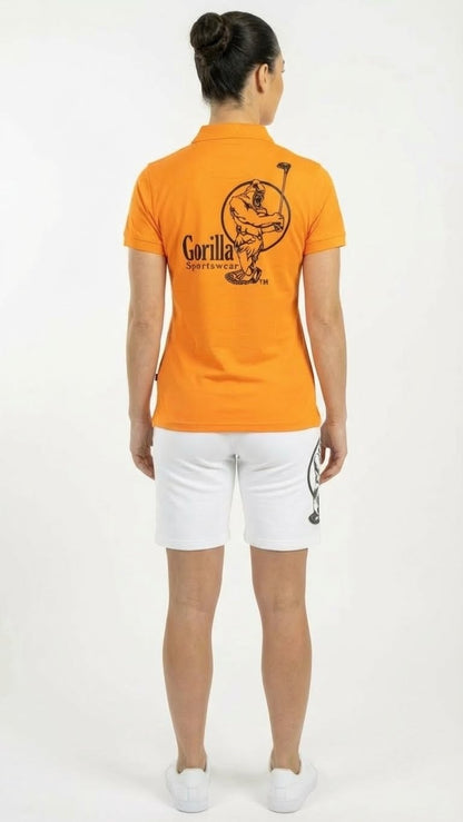 Unisex Lightweight Orange Golf Shirt for Men & Women – Breathable Moisture-Wicking Polyester Polo with UV Protection