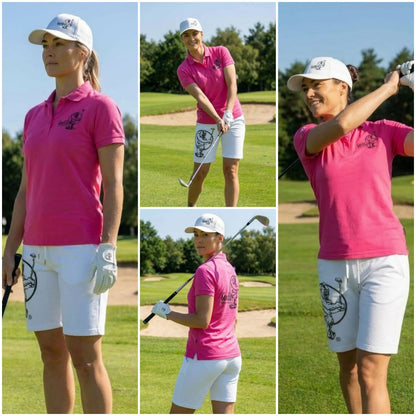 Men & Women Unisex Lightweight Pink Golf Shirt for Breathable Comfort and Performance