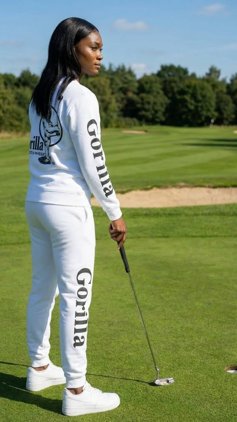 Men & Women Unisex White Sweatsuit Athleisure Sportswear Set for Comfort and Everyday Style