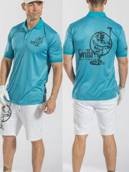 Mens & Womens Unisex Lightweight Skyblue Golf Shirt