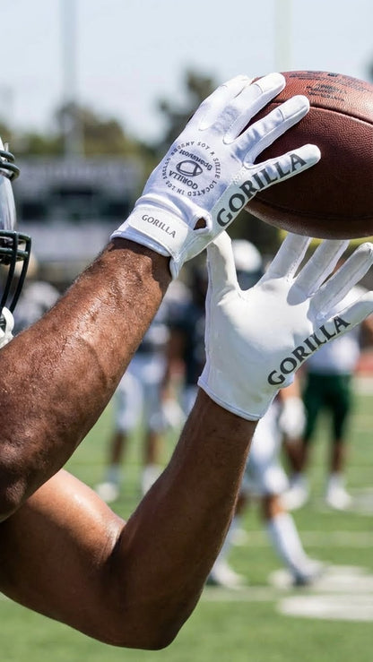 Unisex Performance Sports Gloves for Training and Football with Premium Grip (White)