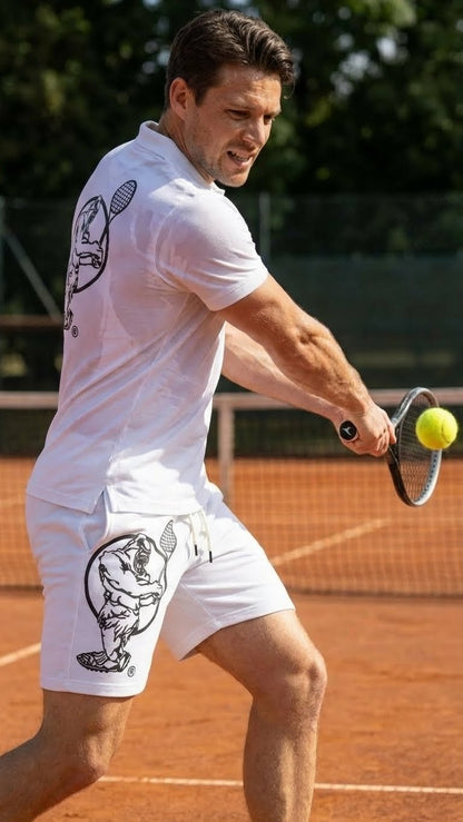 Men & Women Unisex Lightweight White Tennis Shirt for Performance and Comfort