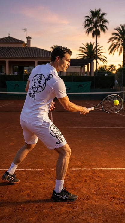 Men & Women Unisex Lightweight White Tennis Shirt for Performance and Comfort