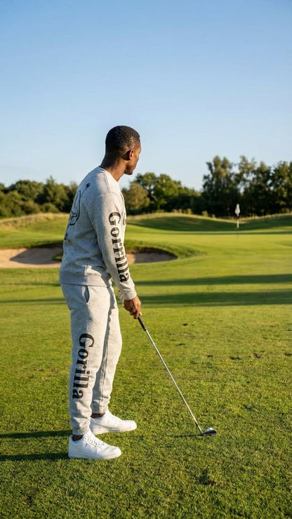 Men & Women Unisex Gray Sweatsuit Athleisure Sportswear Set for Comfort and Everyday Wear