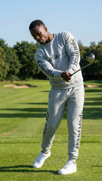 Men & Women Unisex Gray Sweatsuit Athleisure Sportswear Set for Comfort and Everyday Wear