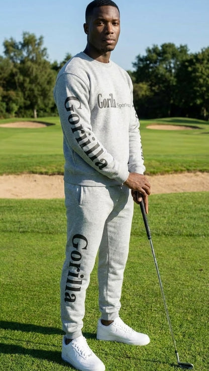 Men & Women Unisex Gray Sweatsuit Athleisure Sportswear Set for Comfort and Everyday Wear