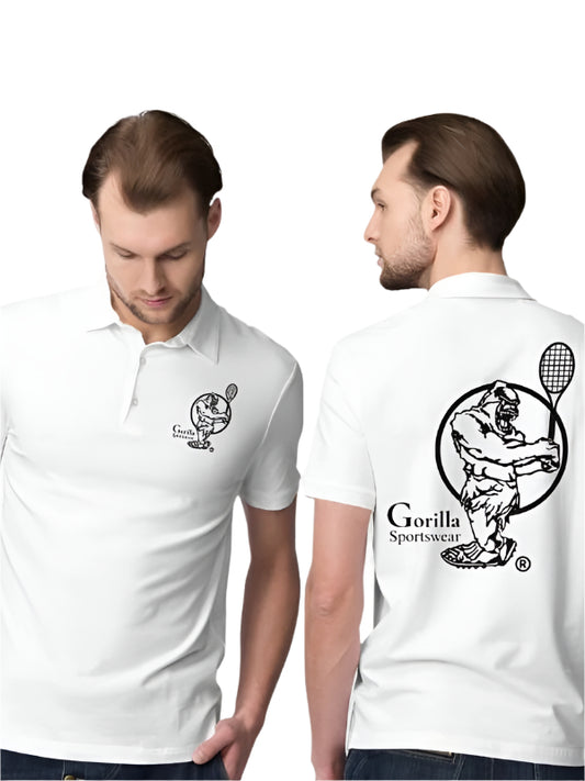 Men & Women Short Sleeve Tennis Polo Shirt - Smooth Polyester Lightweight